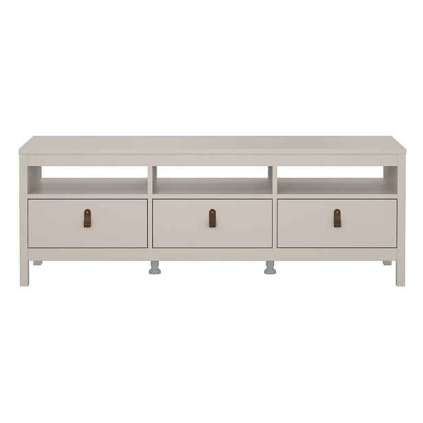 Šedobéžový TV stolek 151x54x38 cm Madrid – Tvilum