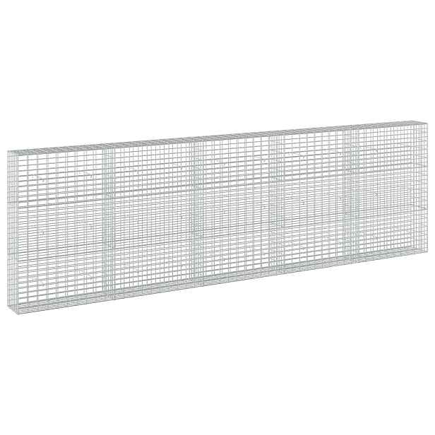 vidaXL Gabion s drátem 3,5 mm a síťkou 5x10 cm 500x30x150 cm