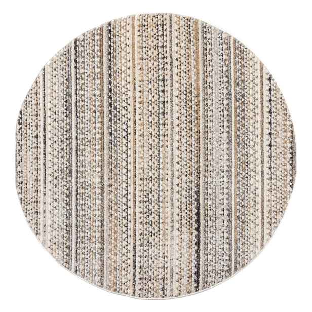 Béžový kulatý koberec 140x140 cm Camino – Flair Rugs