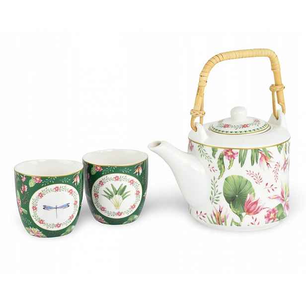 Porcelánová čajová souprava Botanic 3 ks