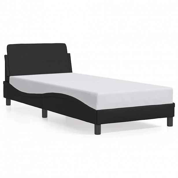 vidaXL Rám postele Dover černý 80 x 200 cm umělá kůže