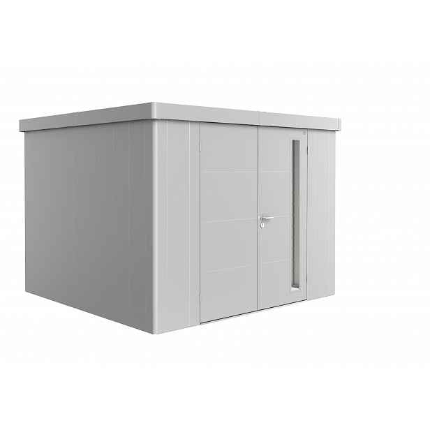 Zahradní domek NEO 3C, stříbrná, dvoukřídlé dveře BH82011