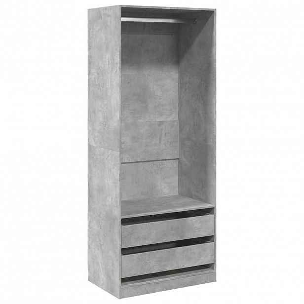 vidaXL Šatní skříň betonově šedá 80 x 50 x 200 cm kompozitní dřevo