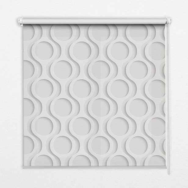 TULUP VNITŘNÍ roleta - okenní roleta - roleta - 110x140 cm - Kruh v kruhu