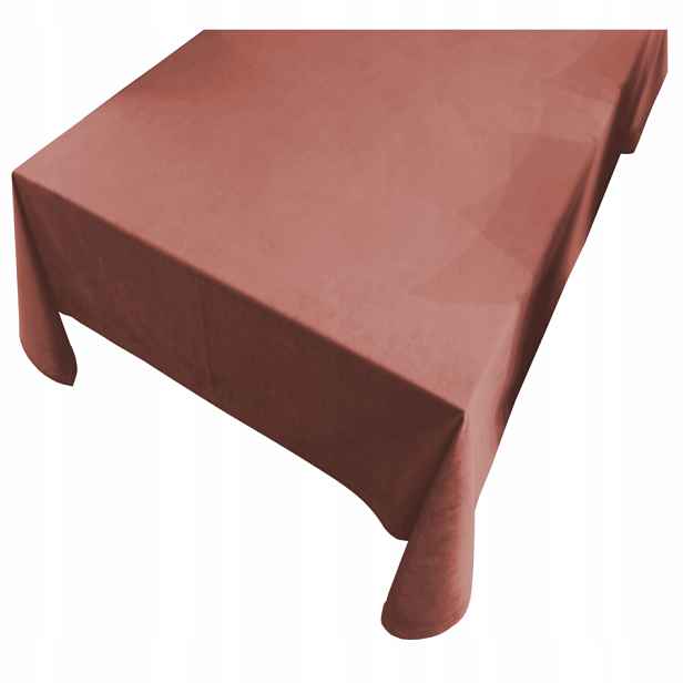 Velurový Ubrus Imperial 140x180 velur velvet špinavě růžový