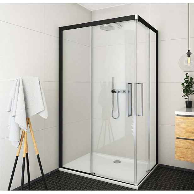 Sprchové dveře 90x205 cm levá Roth Exclusive Line černá matná 560-900000L-05-02