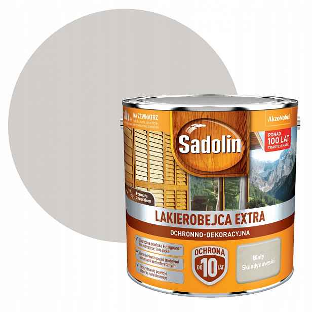 Sadolin Extra 2,5 L Bílý Skandinávský Lak