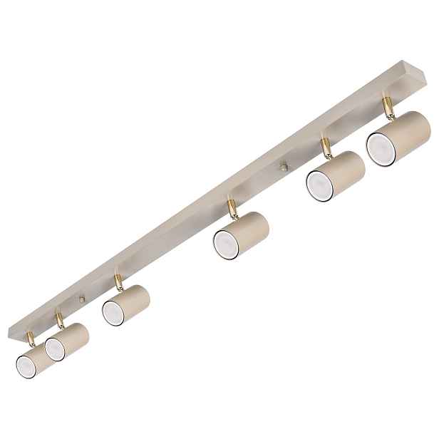 Stropní svítidlo Halogenové nástěnné svítidlo Led reflektor Spot 6x GU10 kašmír