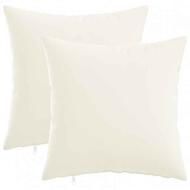 vidaXL Povlak na polštář 2 ks HEERLEN Bílá 35 x 35 cm Textil