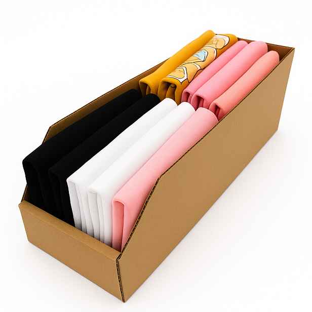 KARTON PAK Úložné boxy na oblečení, organizéry do skříně EKO KARTON 15 x 54 cm