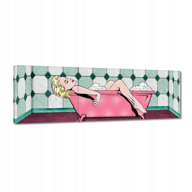 Obrazy 120x40 Marylin Monroe ve vaně