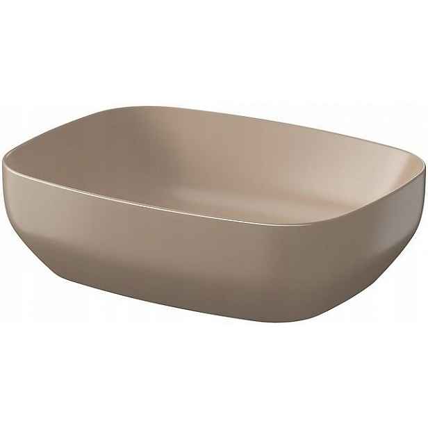 Umyvadlo na desku Larga obdélníkové 50x38 bronz mat