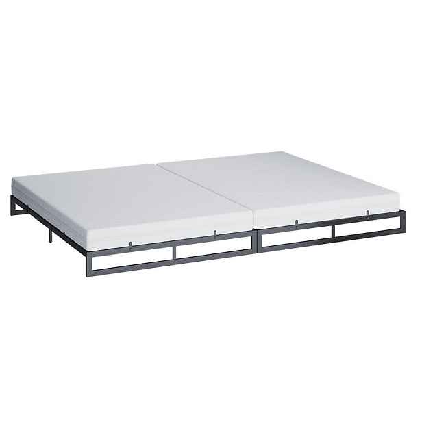 VitaliSpa RODINNÁ POSTEL Lenora, Černá, 280x200 se 2 matracemi
