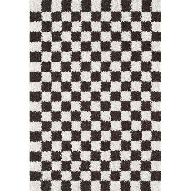 Hnědý/krémový koberec 80x150 cm Grida – ESTE