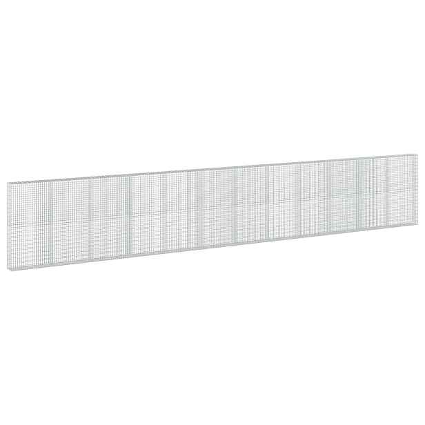 vidaXL Gabion s drátem 3,5 mm a síťkou 5x10 cm 1200x30x200 cm
