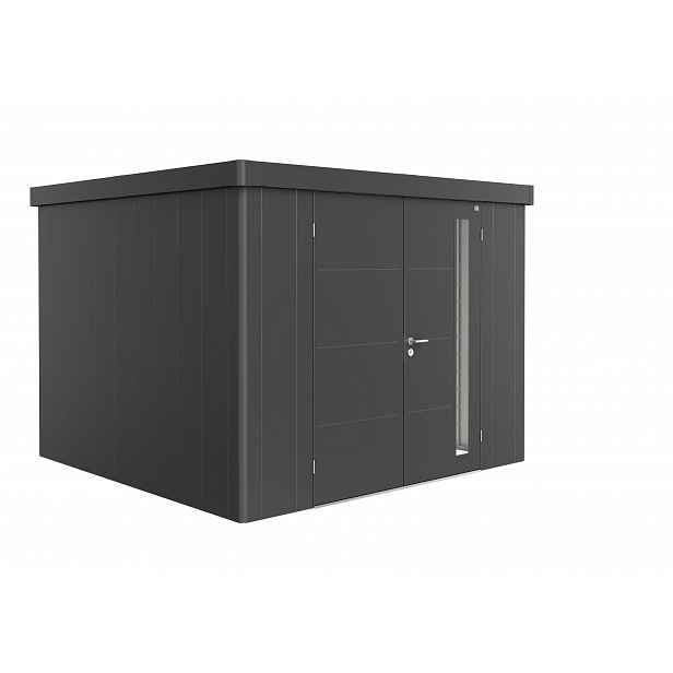 Zahradní domek NEO 3C, tmavě šedá, dvoukřídlé dveře BH86011
