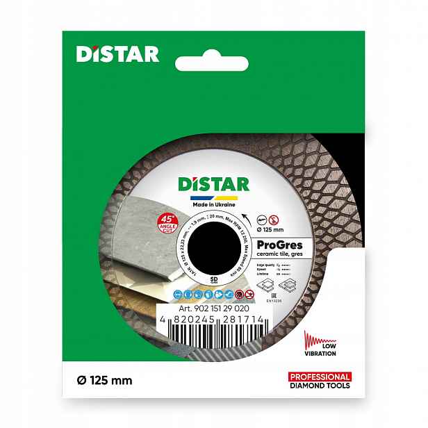 Diamantový Kotouč Pro Gres 125*1,9*8/20*22,23 90215129020 Distar