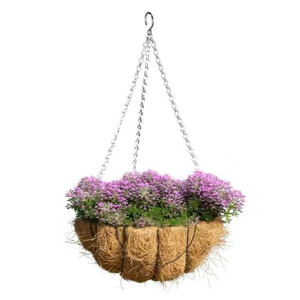 Esschert Design Závěsný květináč PULO hnědý