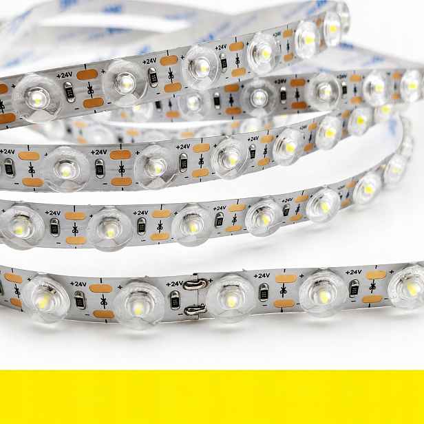 Led páska optická pro kazety 48 LED/m IP20 24V Žlutá 10 m