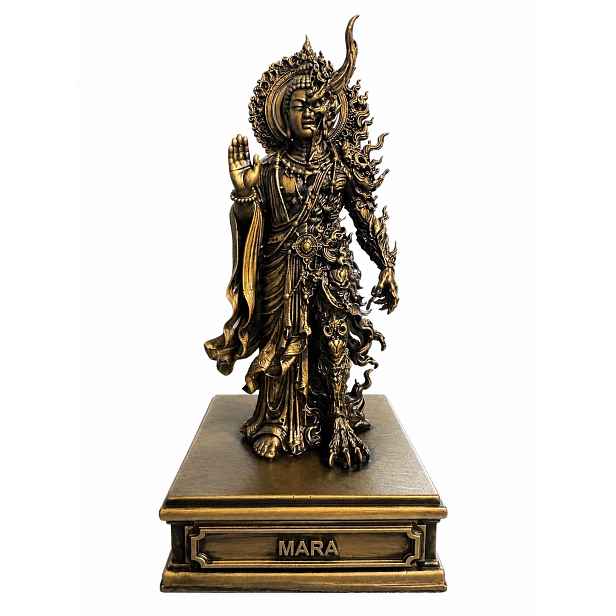 Soška Mara 24 cm bronzová buddhistická bohyně ezoterika meditace mystika