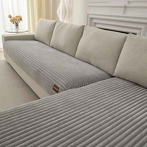 TEMU 2ks Moderní minimalistická kombinovaná sada polštářů na hlavní sedadlo + L-čalouněné křeslo, protiskluzový a odolný plyšový polštář na pohovku s