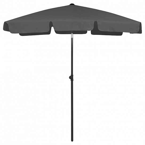 vidaXL Plážový slunečník antracitový 180 x 120 cm