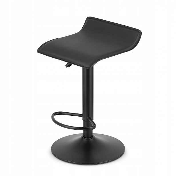 Barová Židle Otočný 63-84 cm Oskar Fort Ekokůže Černý Loft