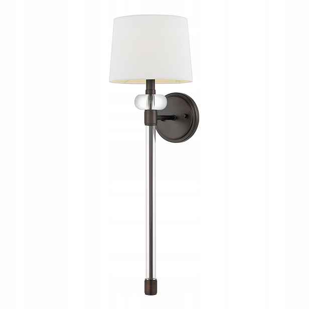 Nástěnné svítidlo Quoizel Barbour hnědá/bílá, 1xE14, 40 W, IP20