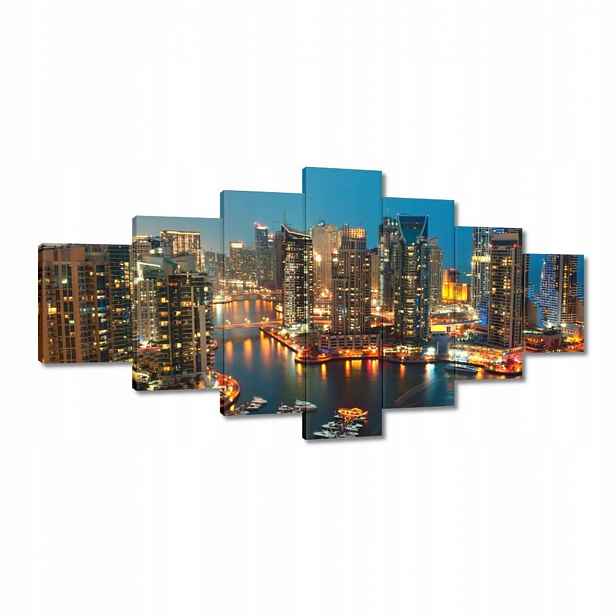 Obrazy 210x100 Dubaj v noci