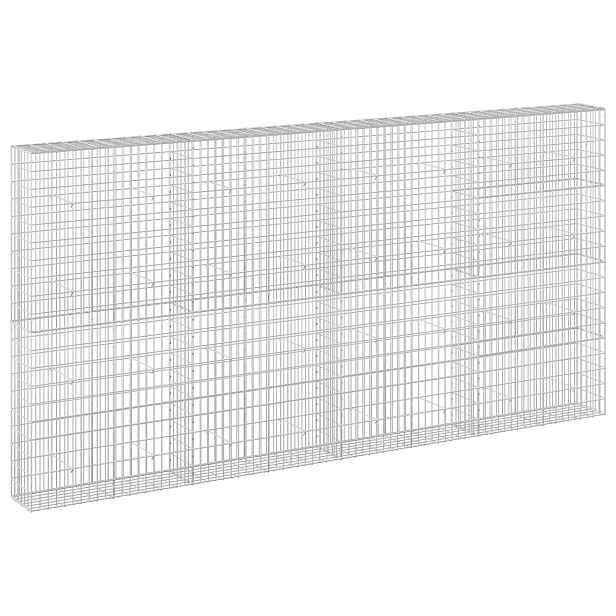 vidaXL Gabion s drátem 3,5 mm a síťkou 5x10 cm 400x30x200 cm
