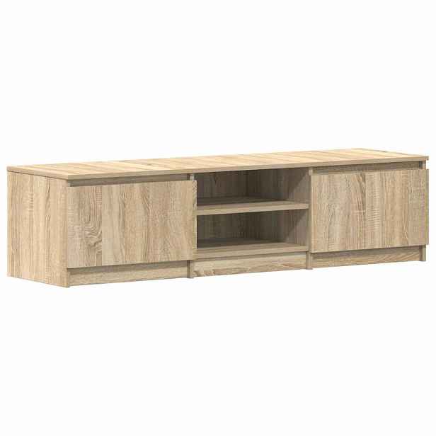 vidaXL TV stolek dub sonoma 140 x 40 x 35,5 cm kompozitní dřevo
