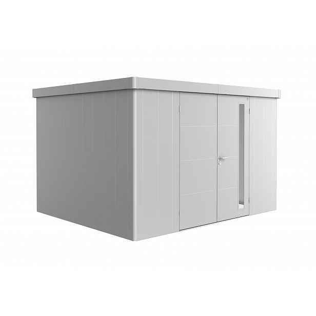 Zahradní domek NEO 3D, stříbrná, dvoukřídlé dveře BH82051