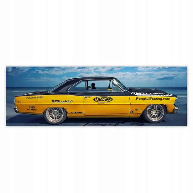 Plakáty 200x66 Žlutá Chevy Nova Ss