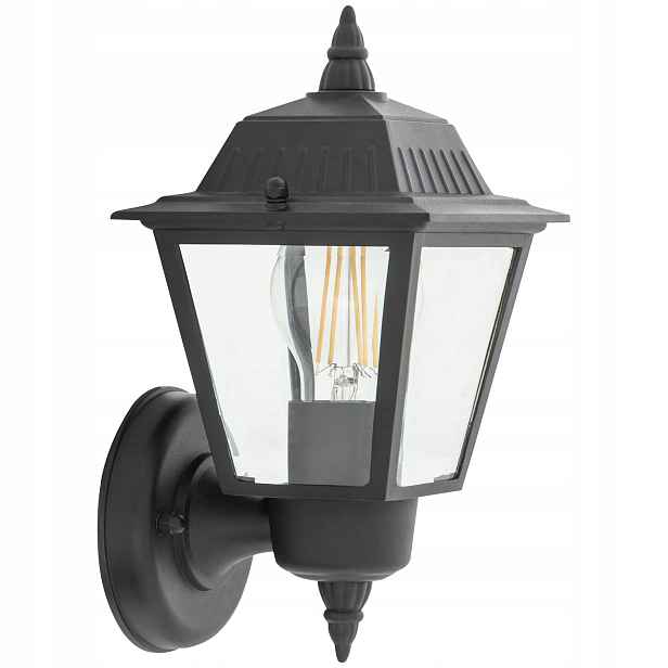 Černá klasická venkovní lampa Nowodvorski