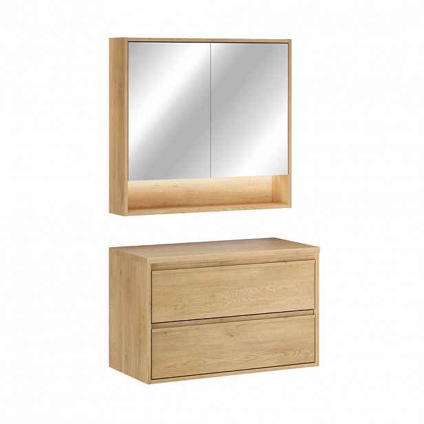 Petits-meubles KOUPELNOVÝ NÁBYTEK 80cm Edmé 2er-Set Dřevo