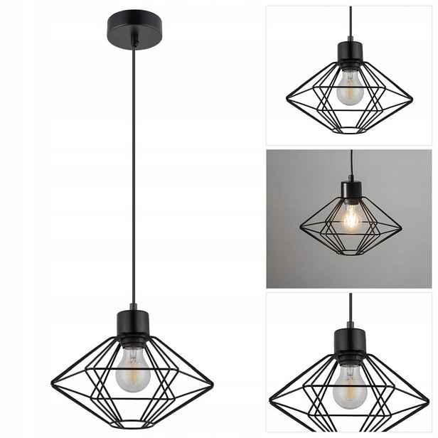 Černá závěsná lampa Vario moderní s regulací nad stůl Sigma Lighting