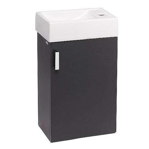Koupelnová skříňka s umyvadlem Jika Litt 40x22,1x67,5 cm šedá H4535111753011