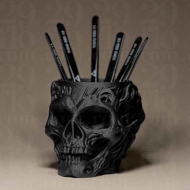 Organizér Nádoba Lebka Skull Moderní dekorativní figurka