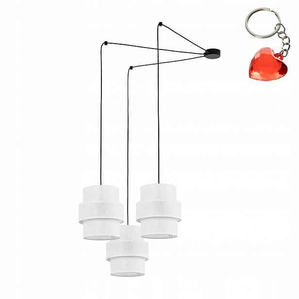 Stropní závěsný Stropní Svítidlo Calisto 3xE27 45W Bílý Moderní Tk Lighting