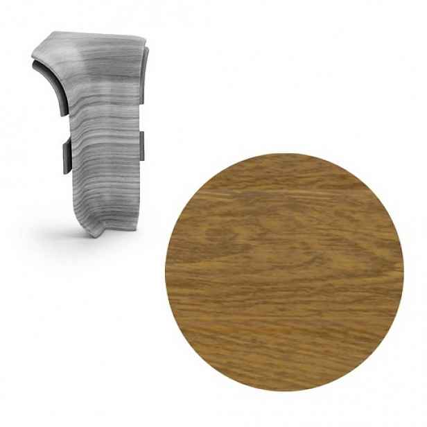 Vnitřní roh k soklu Naturel Carlo , PVC délka 0,5 cm, výška hrany 56 mm, NATNGTWR3