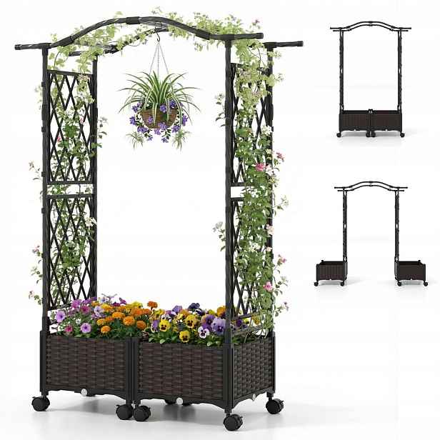 Zahradní oblouk s mřížkou na popínavé rostliny Pergola