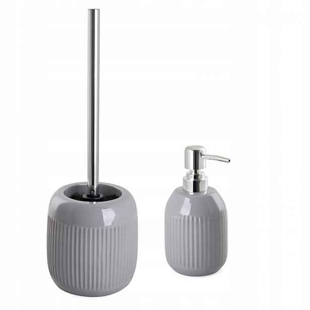 Šedý elegantní koupelnový set Luxusní Jemný