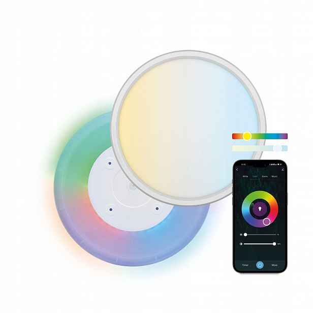 Ksix Duo stropní světlo SmartLED, 42cm, 24W, Rgb-cct