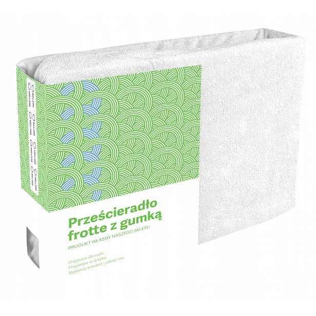 Prostěradlo 200X220 Bílé Froté S Gumičkou, Matné, Silné, Husté