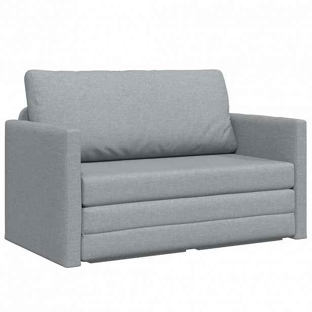 vidaXL Pohovka na spaní Světle šedá 124 x 71 x 78 cm textil