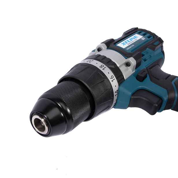 XTline XT-Power XT102861 AKU vrtačka s příklepem BRUSHLESS 18 V, 2x 2,0 Ah