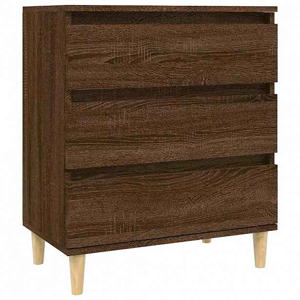 vidaXL Příborník hnědý dub 60 x 35 x 70 cm kompozitní dřevo