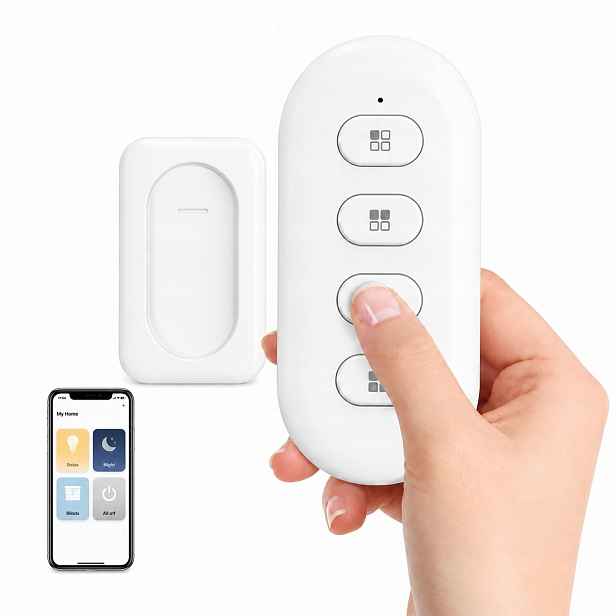 Pilot ZigBee Tuya 4 tlačítka 12 scén magnetický držák Zigbee2MQTT bílý