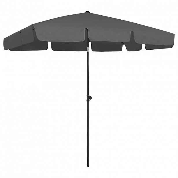 vidaXL Plážový slunečník antracitový 200 x 125 cm