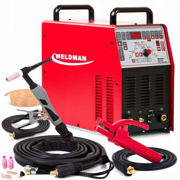 Invertorová Svářečka Weldman Bravo Tig 250 Ac DC Puls Mma 230V Alu Igbt Hf